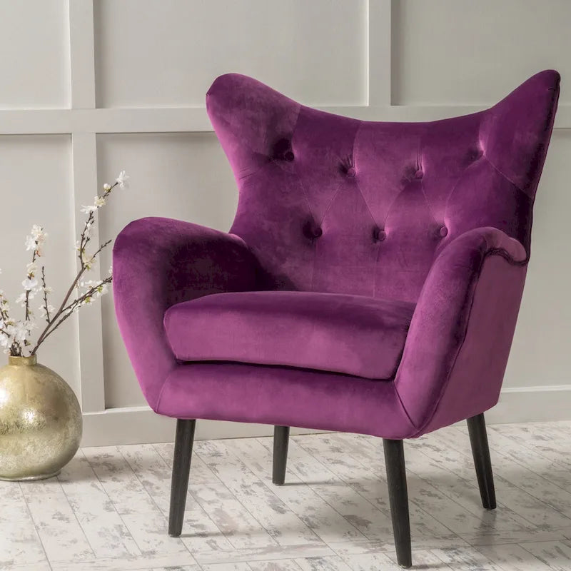 Gestoffeerde mid-century fauteuil by - 30.25D x 34.25W x 39.75H