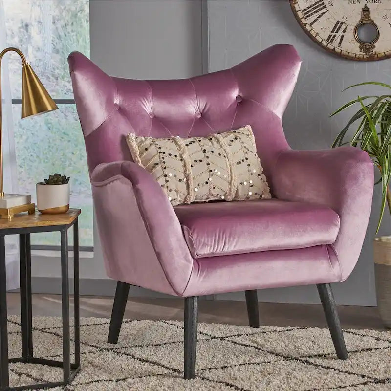 Gestoffeerde mid-century fauteuil by - 30.25D x 34.25W x 39.75H