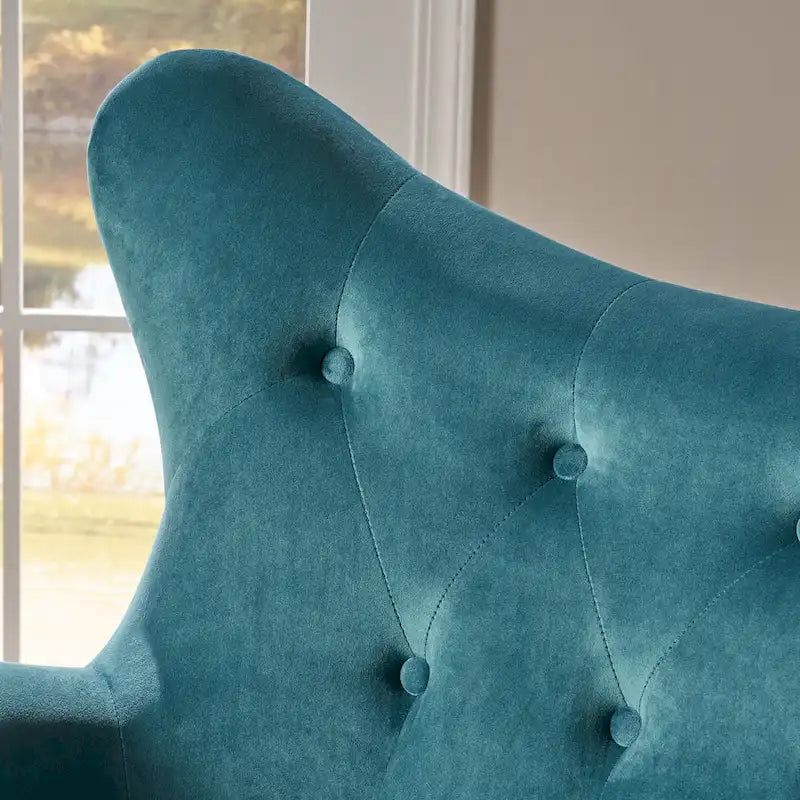 Gestoffeerde mid-century fauteuil by - 30.25D x 34.25W x 39.75H