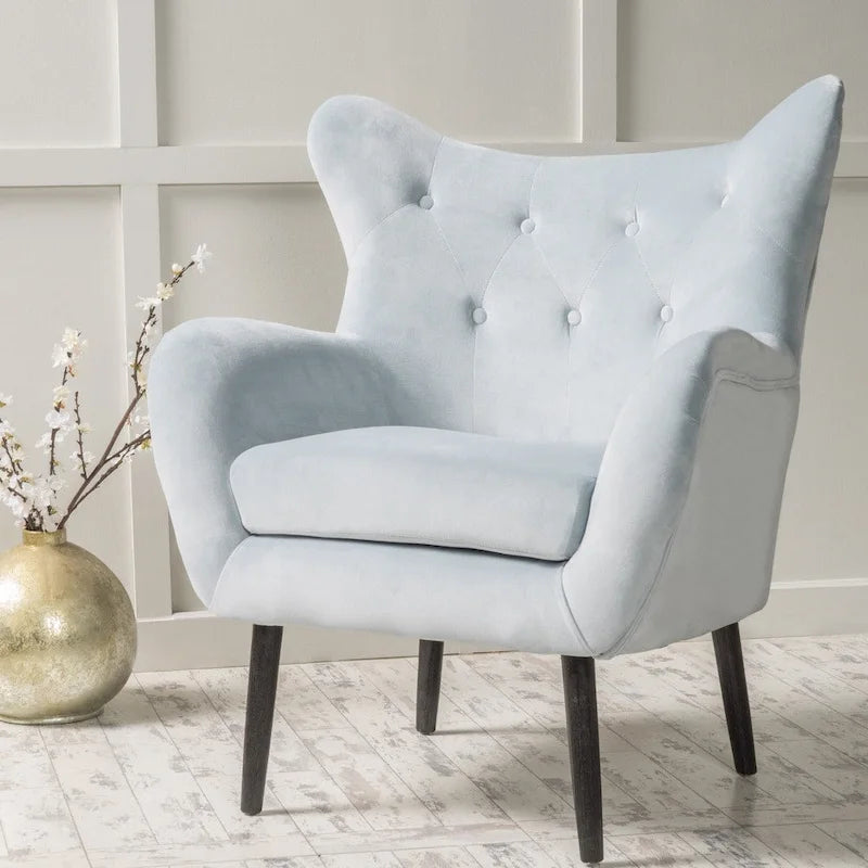 Gestoffeerde mid-century fauteuil by - 30.25D x 34.25W x 39.75H