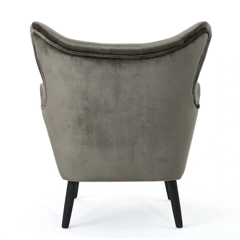 Gestoffeerde mid-century fauteuil by - 30.25D x 34.25W x 39.75H