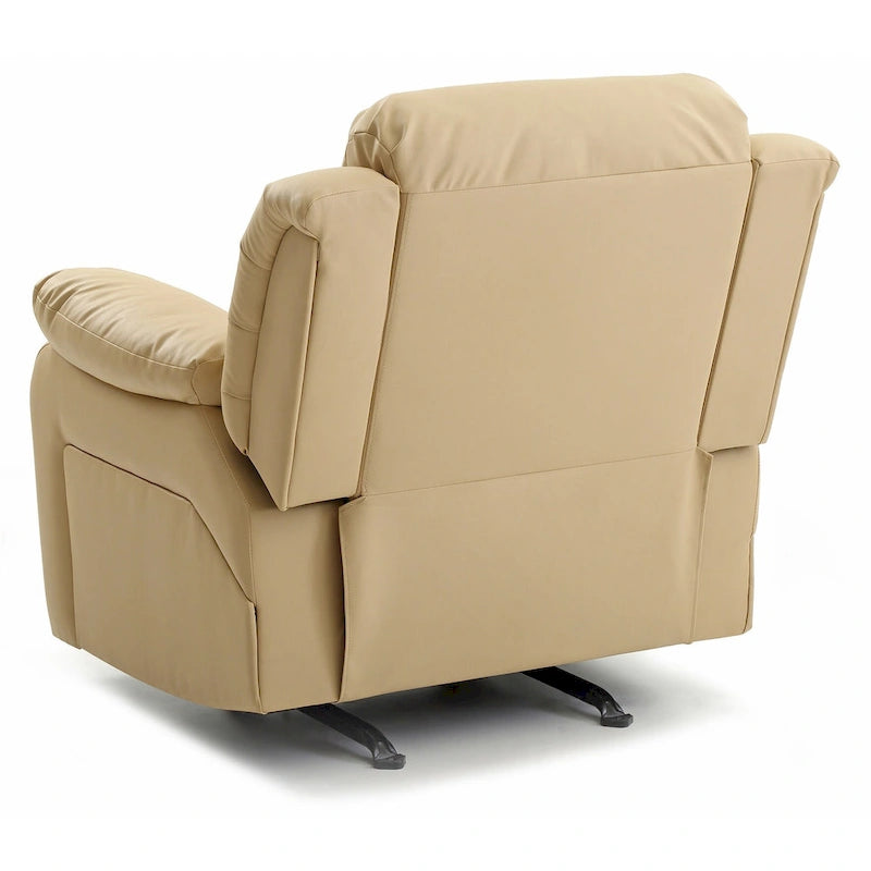 Fauteuil met bekleding van kunstleer en verstelbare rugleuning - 38L x 37W x 41H