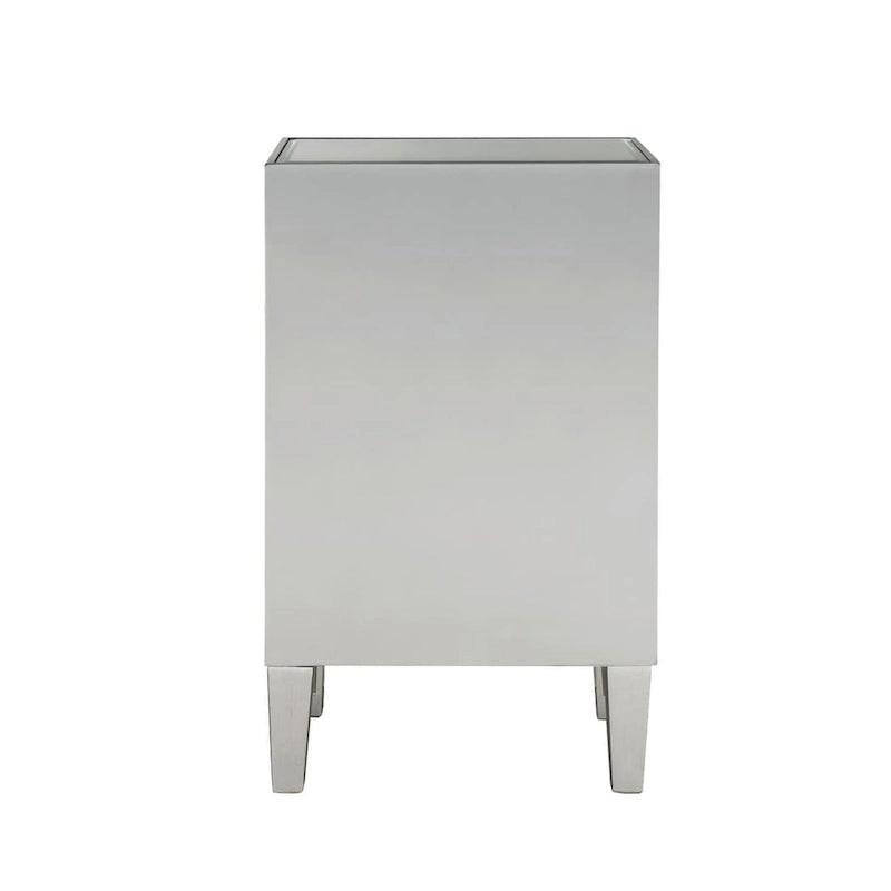 18-inch Wide Mirrored 1-drawer Nightstand