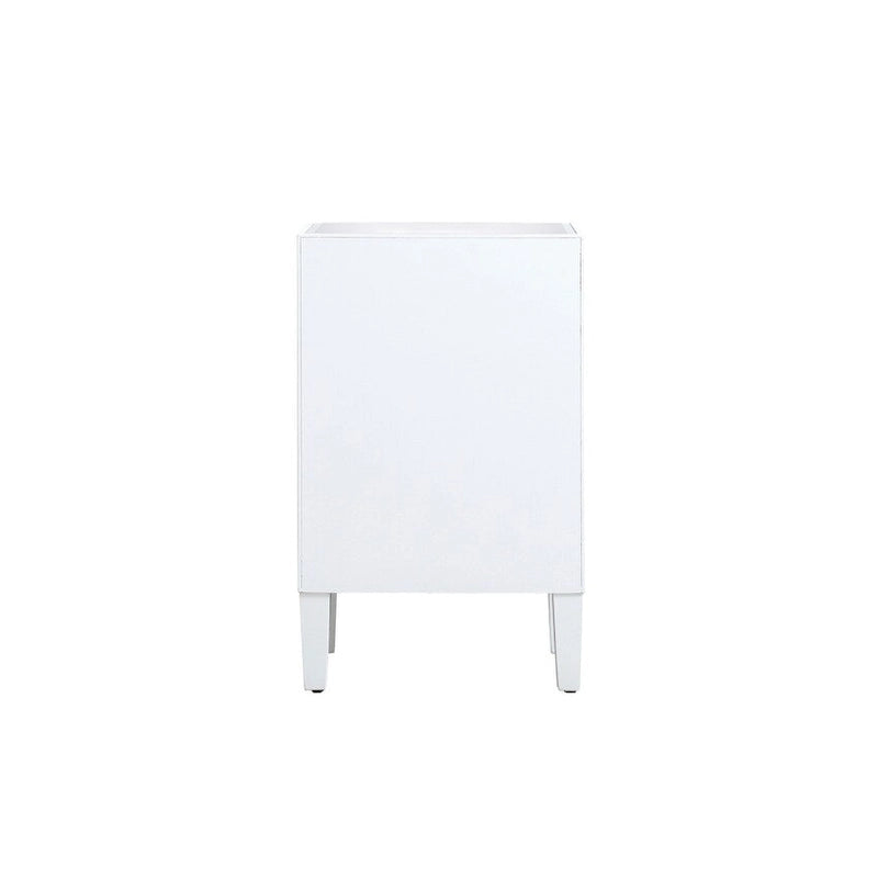 18-inch Wide Mirrored 1-drawer Nightstand