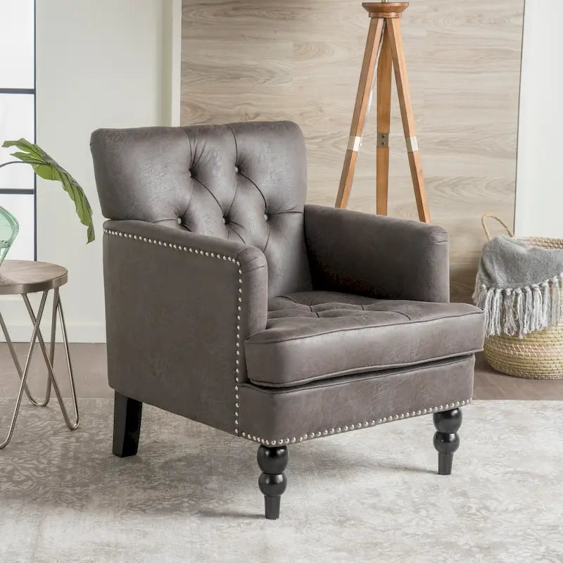 Microfiber Club Chair by - 28.00 L x 29.50 W x 33.50 H
