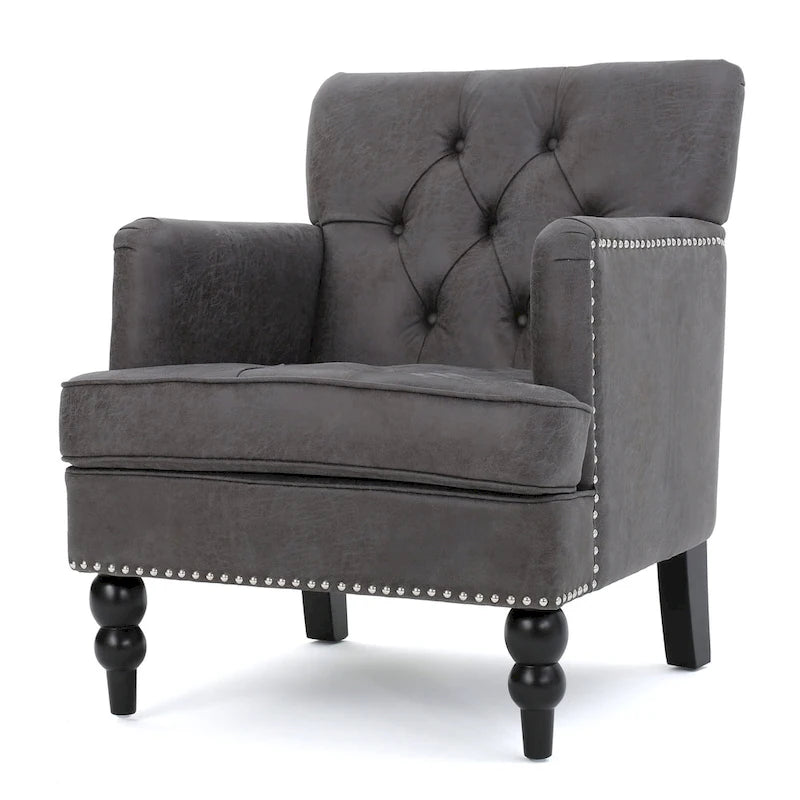 Microfiber Club Chair by - 28.00 L x 29.50 W x 33.50 H