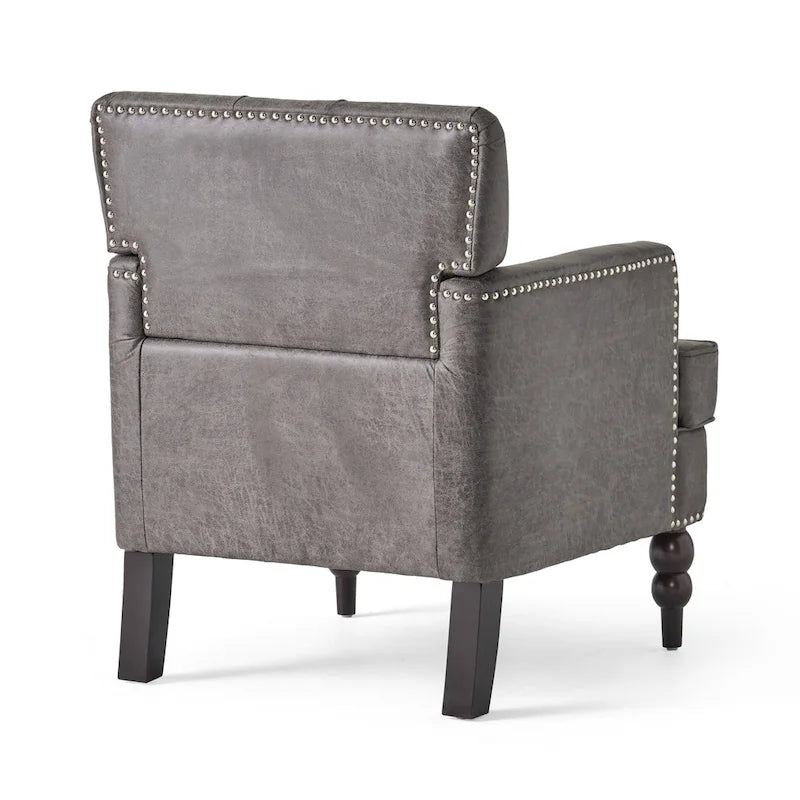Microfiber Club Chair by - 28.00 L x 29.50 W x 33.50 H