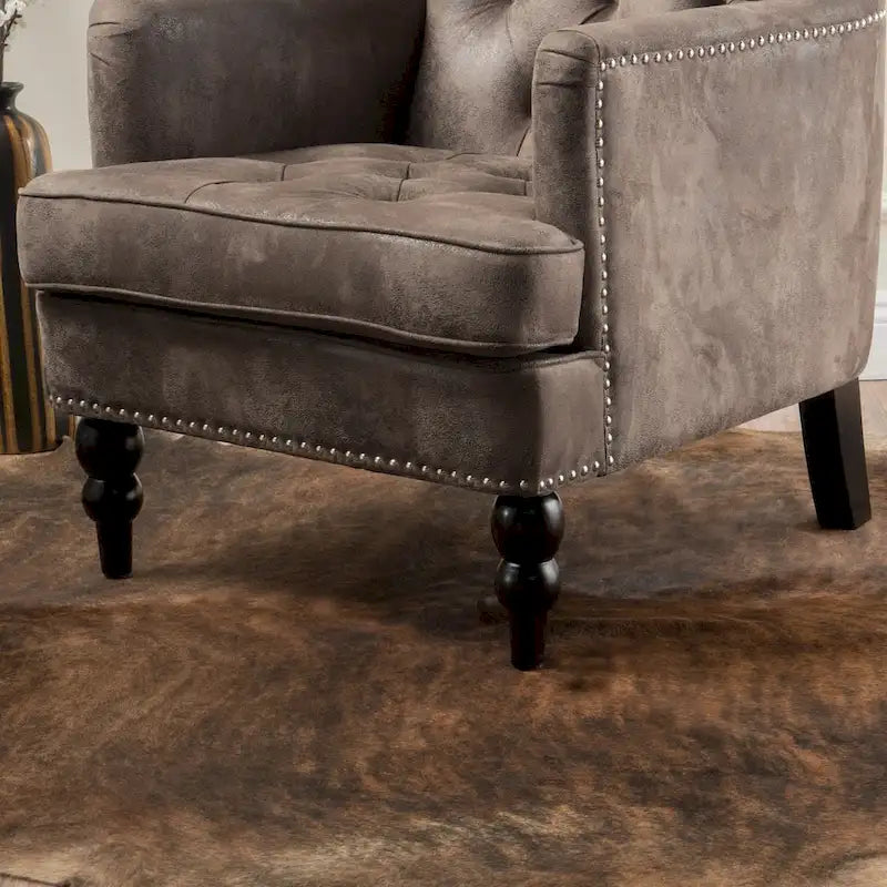 Fauteuil club en microfibre - 28.00 L x 29.50 W x 33.50 H