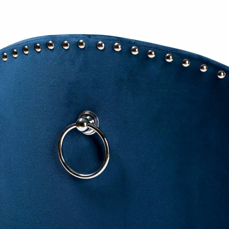 Glam and Luxe Velvet Rolling Accent Chair