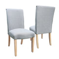 Chaise de salle à manger à détail festonné - lot de 2