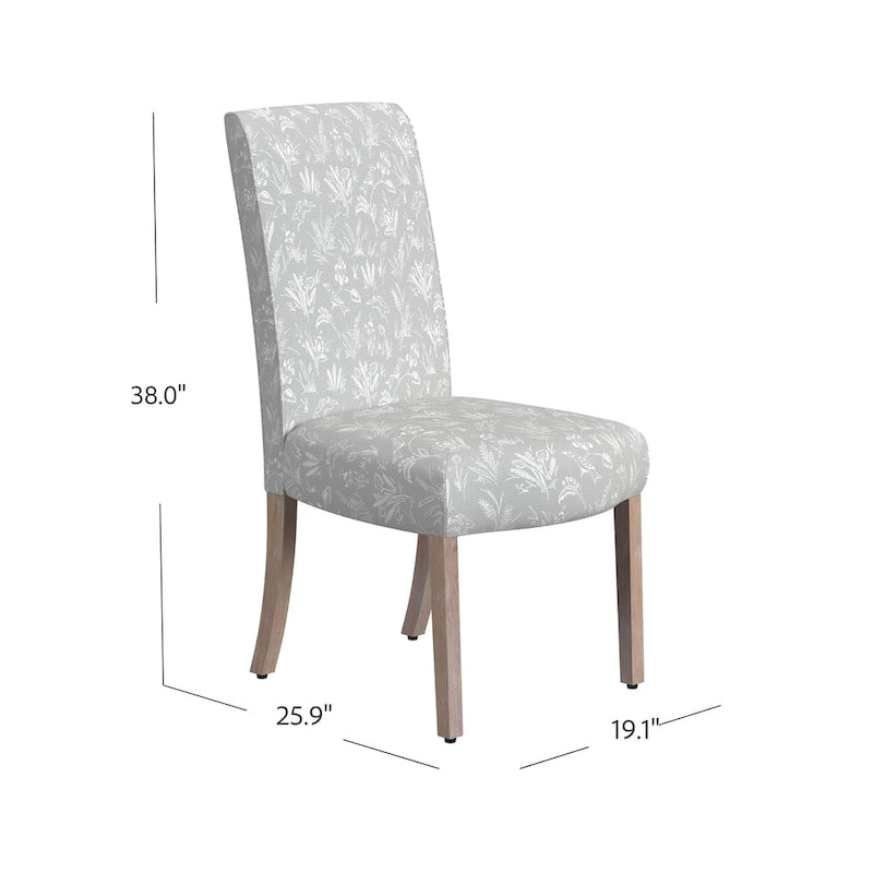 Chaise de salle à manger à détail festonné - lot de 2