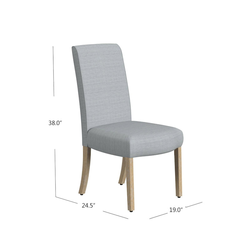 Chaise de salle à manger à détail festonné - lot de 2
