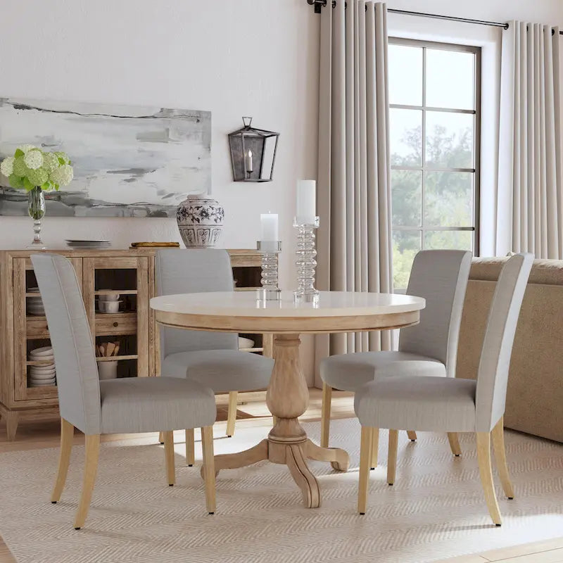 Chaise de salle à manger à détail festonné - lot de 2