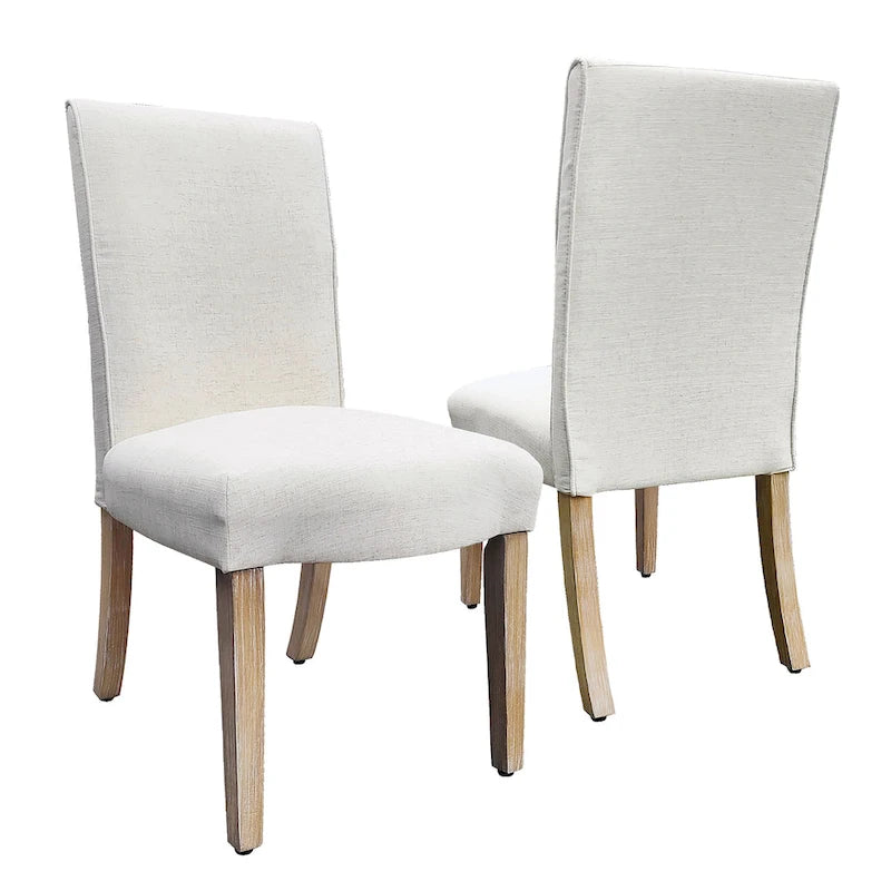 Chaise de salle à manger à détail festonné - lot de 2