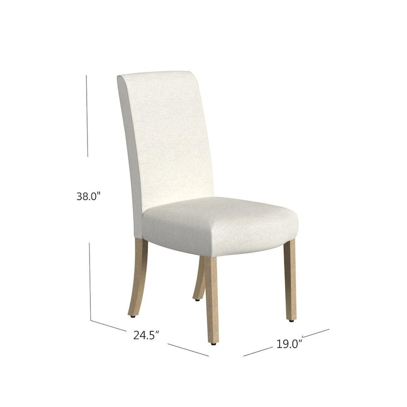 Chaise de salle à manger à détail festonné - lot de 2