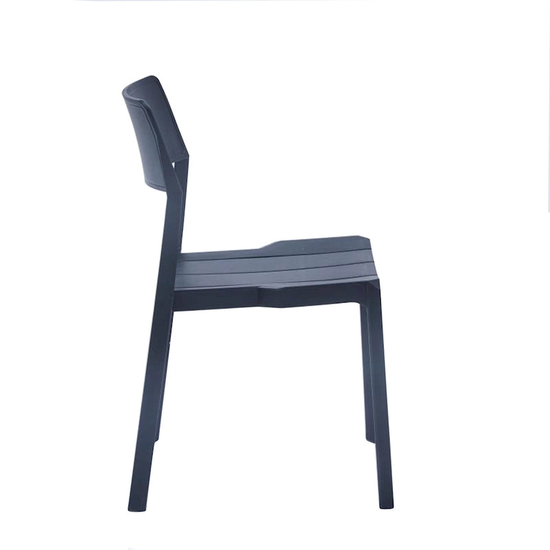 Stackable Dining Chairs Set of 4, Overall Plastic