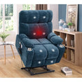 Fauteuil inclinable motorisé avec fonction de levage, chauffage et massage pour personnes âgées