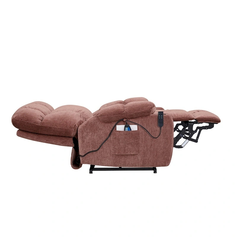 Fauteuil inclinable motorisé avec fonction de levage, chauffage et massage pour personnes âgées