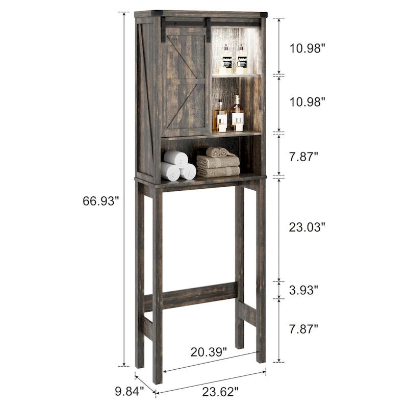 Freestanding Over The Toilet Storage - N/A
