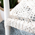 Leather Woven Accent Chair - 25 W x 20.9 L x 30.9 H - 25Wx21Dx31H