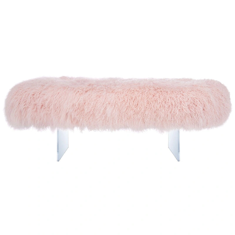 Sheepskin Ottoman
