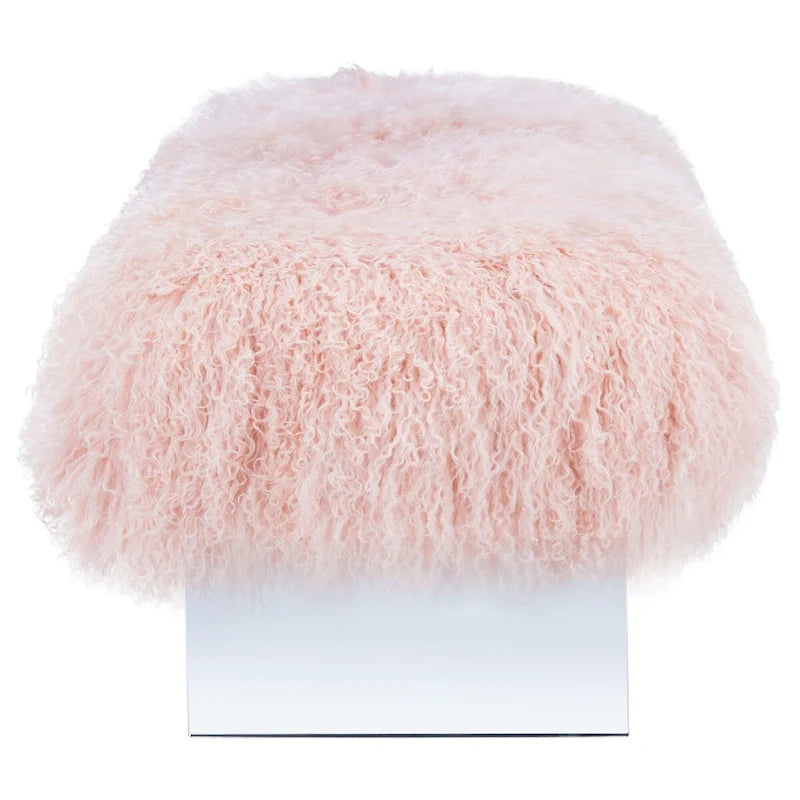 Pouf en peau de mouton