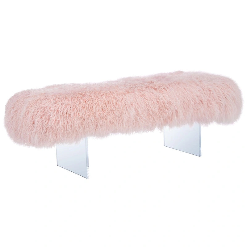 Pouf en peau de mouton