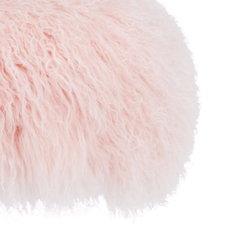Pouf en peau de mouton