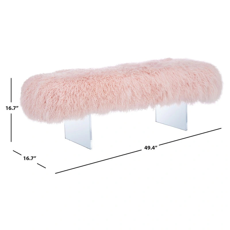 Pouf en peau de mouton