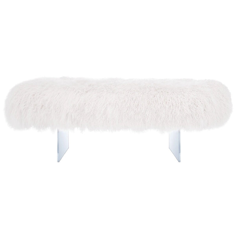 Pouf en peau de mouton