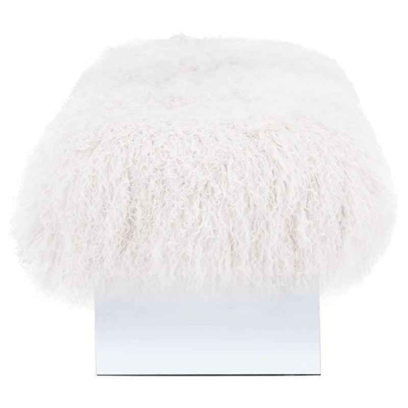 Pouf en peau de mouton