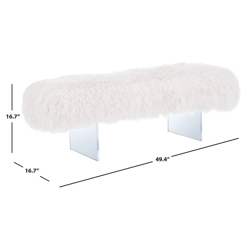 Pouf en peau de mouton