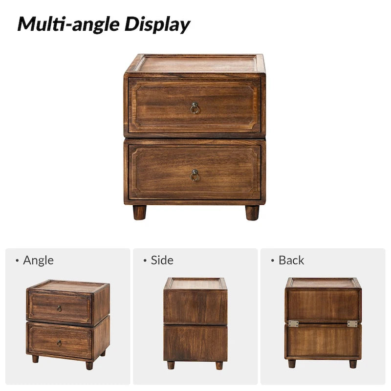 Transitional 2 - Drawer Nightstand with Multiple Configurations by
