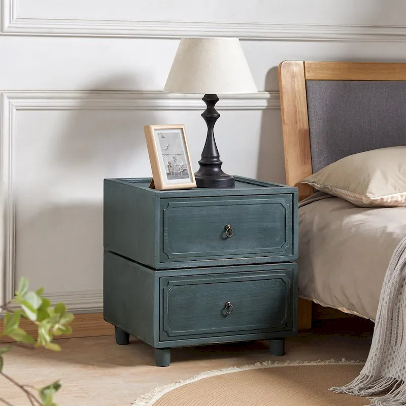 Transitional 2 - Drawer Nightstand with Multiple Configurations by