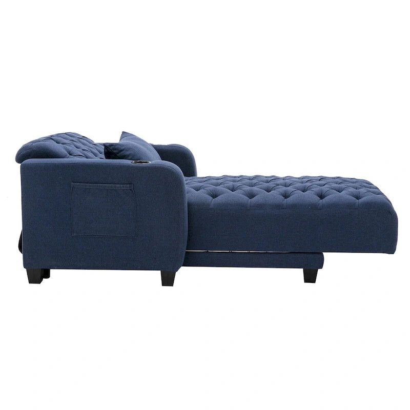 Tufted Reclining Chaise Lounge
