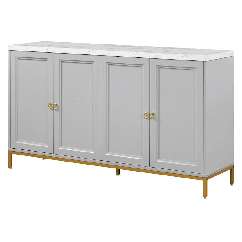 Sideboard with Extra Large Storage Space and Metal Handles