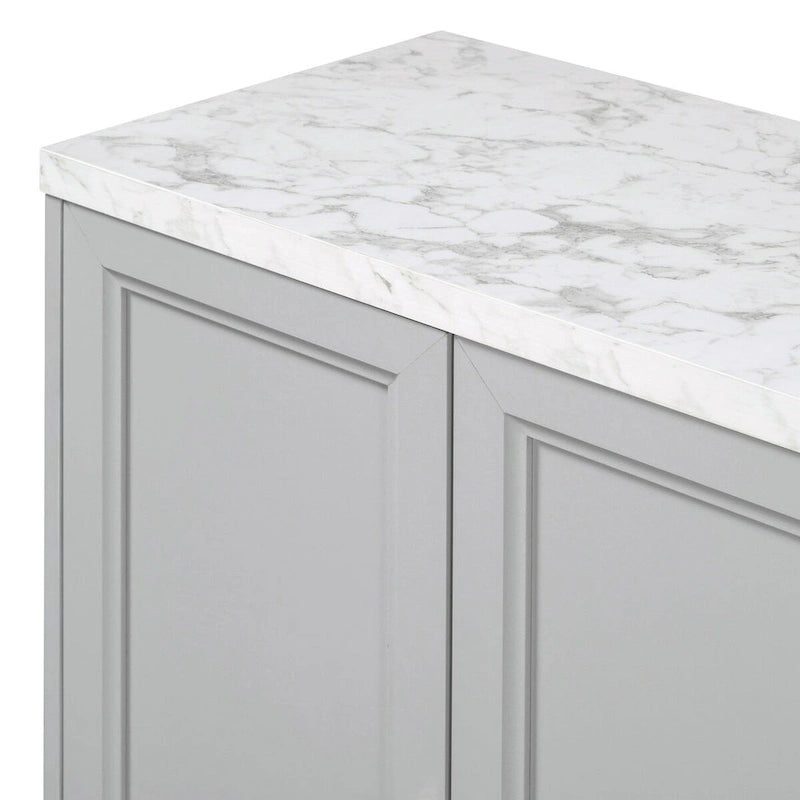 Sideboard with Extra Large Storage Space and Metal Handles
