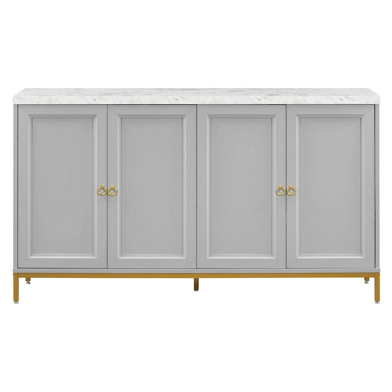Sideboard with Extra Large Storage Space and Metal Handles