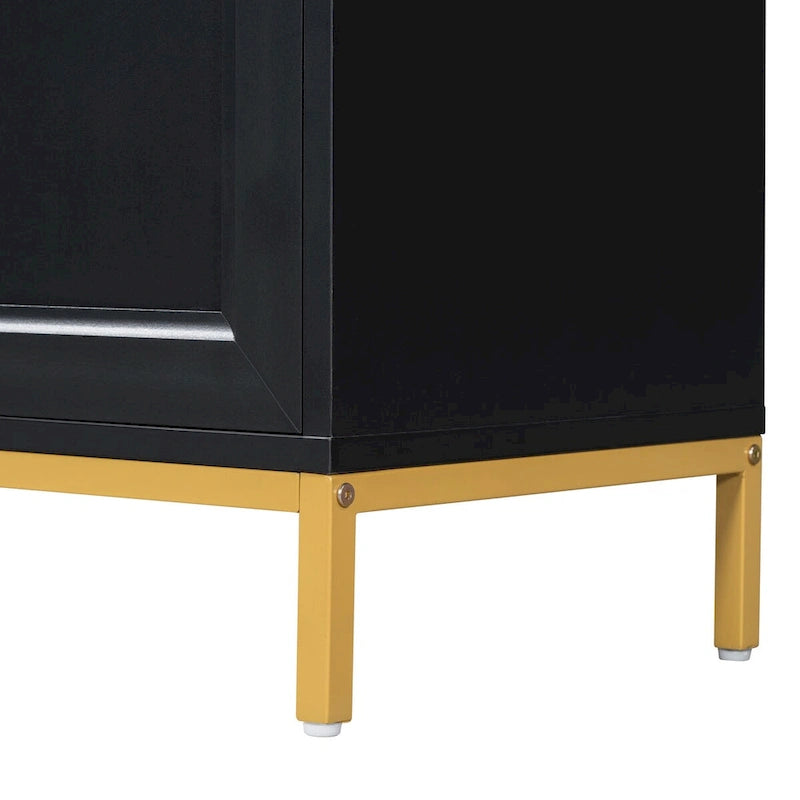 Sideboard with Extra Large Storage Space and Metal Handles