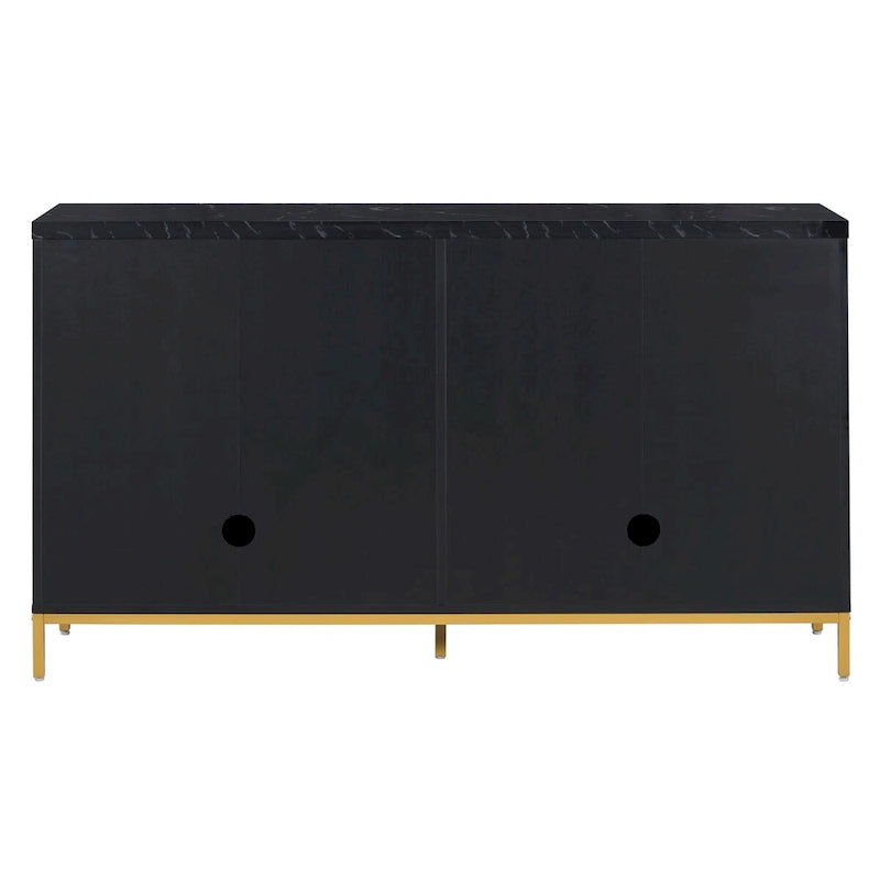 Sideboard with Extra Large Storage Space and Metal Handles